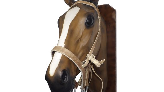 Bozal con cabestro de cuero crudo sobado modelo careta