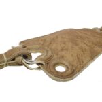 Encimera de cuero crudo sobado 4 argollas con correones - Image 3