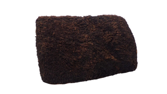 Pellon doble de lana natural negro