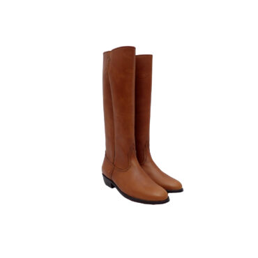 Botas de cuero engrasado caña larga fondo de suela