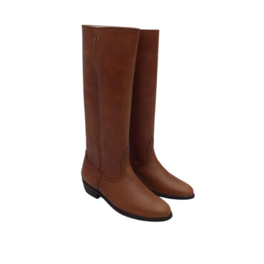 Botas de cuero engrasado caña larga fondo de suela