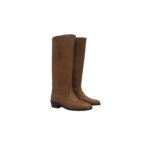 Botas de cuero de búfalo caña larga fondo de suela - Image 3