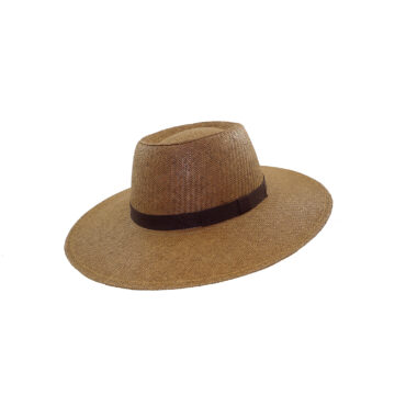 Sombrero pampa fortaleza rafia italiana ala 9 tostado