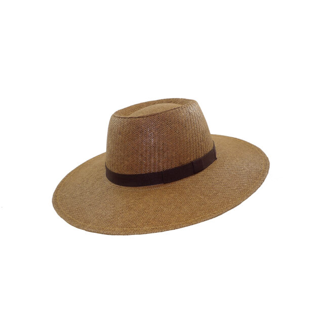 Sombrero pampa fortaleza rafia italiana ala 9 tostado - Image 1