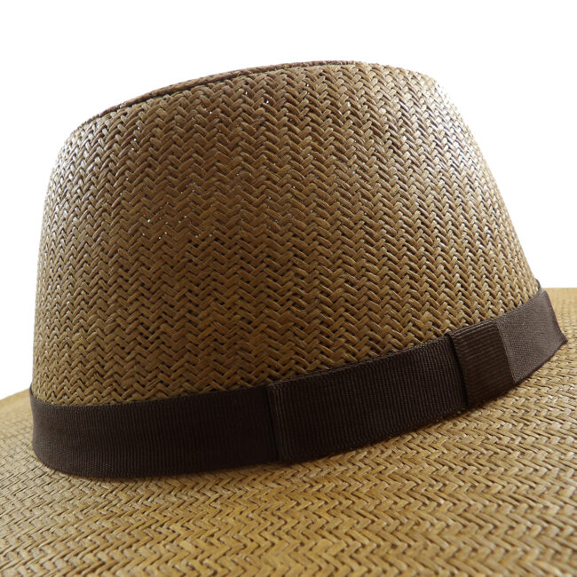 Sombrero pampa fortaleza rafia italiana ala 9 tostado - Image 2