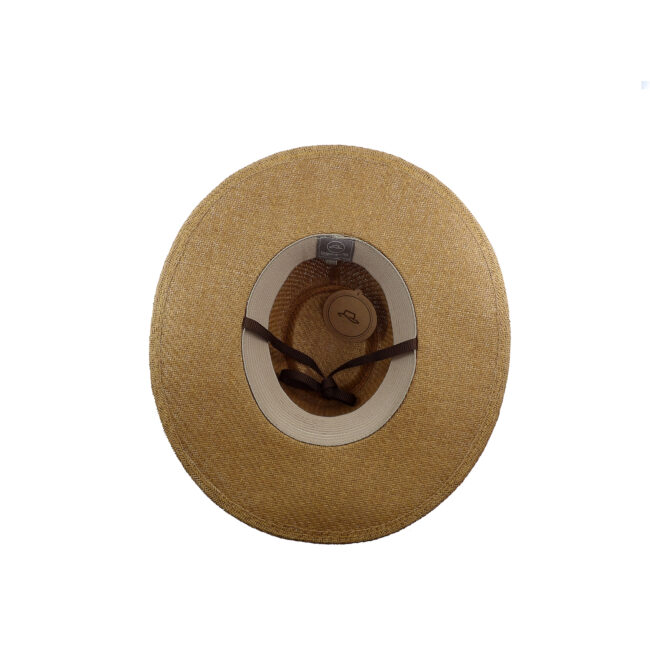Sombrero pampa fortaleza rafia italiana ala 9 tostado - Image 4