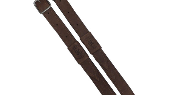 Estriberas de suela con refuerzo color marrón para freno de oro