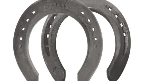 Herradura de hierro equilibrium mano c/clip por par