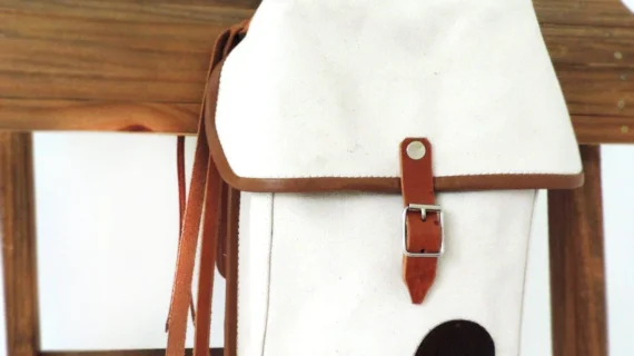 Alforja de lona doble y suela chica