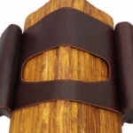 Alforja de suela marrón mediana - Image 3