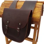 Alforja de suela marrón mediana - Image 2