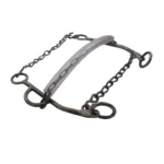 Hackamore de hierro pulido con hociquera de cadena - Image 3