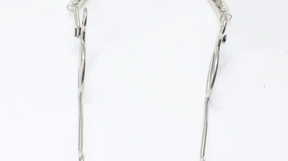 Hackamore de acero inoxidable con hociquera de cadena