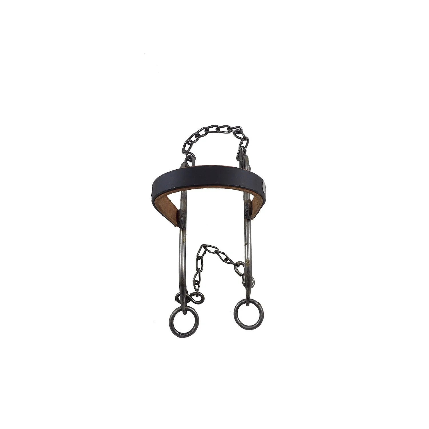 tcr-4040-5-1772132608.webp Hackamore de hierro pulido con hociquera de chapa - Image 1