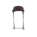 Hackamore de acero inoxidable con hociquera forrada