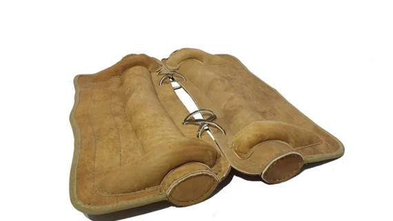 Basto de cuero crudo afeitado