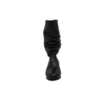 Botas de cuero corrugadas taco bajo - Image 4