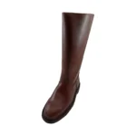 Botas de cuero engrasado caña 3/4 con fondo de suela y goma