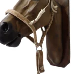 Bozal con cabestro de cuero crudo para palenquear liviano - Image 3