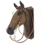 Cabezada y riendas de suela natural cosida con hilo - Image 2