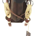 Cabezada y riendas de suela natural cosida con hilo - Image 3