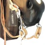 Cabezada y riendas de cuero crudo cosida con tiento - Image 3