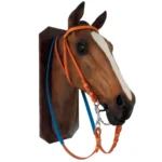 Cabezada de suela con riendas de goma para carrera - Image 3