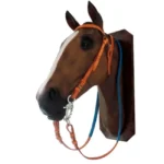 Cabezada de suela con riendas de goma para carrera