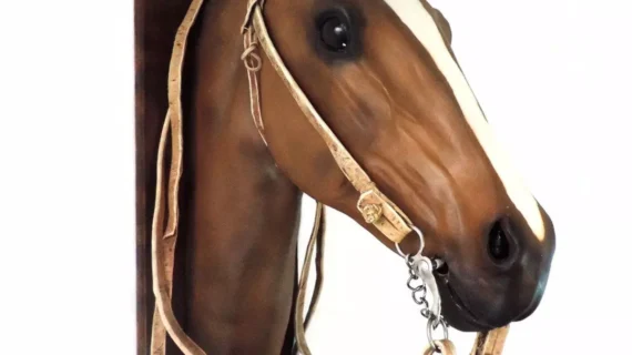 Cabezada y riendas de cuero crudo económica