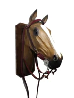 Cabezada y riendas de suela simple con argollas de bronce - Image 3