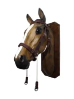 Cabezada de suela doble marrón para amansar