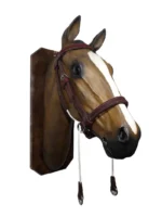 Cabezada de suela doble marrón para amansar - Image 2