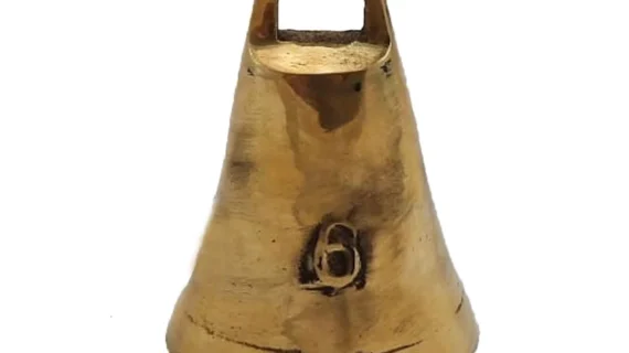 Cencerro de bronce pulido número 6