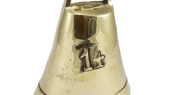 Cencerro de bronce pulido número 14