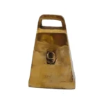 Cencerro de bronce pulido rectangular número 9