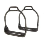 Estribos de hierro pulido grandes reforzados