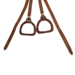 Estribos tipo perita de cuero crudo para niño - Image 3