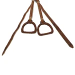 Estribos tipo perita de cuero crudo para niño - Image 5