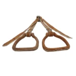 Estribo tipo perita con argolla de cuero crudo - Image 4