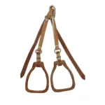 Estribo tipo perita con argolla de cuero crudo - Image 3