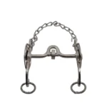 Freno de hierro niquelado con coscoja, copa grande pata 13