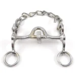 Freno de hierro niquelado con coscoja para pony - Image 2