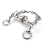 Freno de hierro niquelado con coscoja para pony