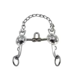 Freno puente de hierro niquelado con copa