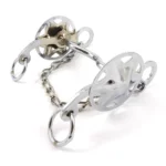 Freno medio puente de hierro niquelado copa grande