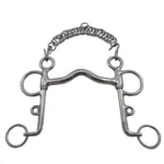 Freno pelham pata larga medio puente de acero inoxidable