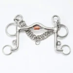 Freno pelham medio puente pata corta de acero inoxidable con rollo de cobre