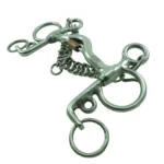 Freno pelham medio puente pata corta de acero inoxidable con rollo de cobre - Image 3