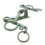 Freno pelham medio puente pata corta de acero inoxidable con rollo de cobre - Image 4