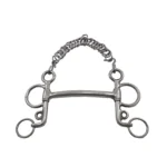 Freno pelham recto pata corta de acero inoxidable